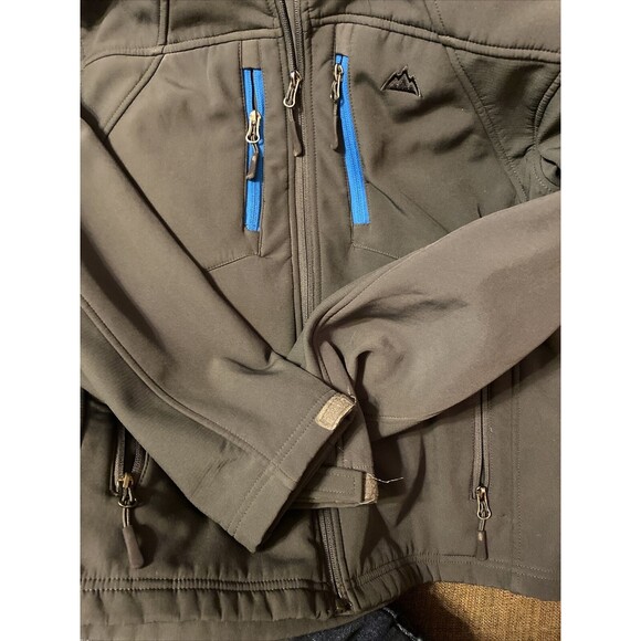 Youth Boys Large 14/16 Snozu Performance Outerwear Full Zip Shell Jacket Black - Picture 3 of 5